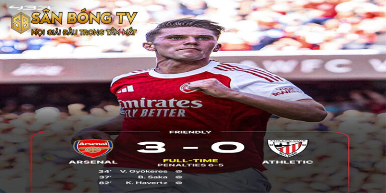 Video Highlight Bóng Đá Arsenal vs Athletic Club