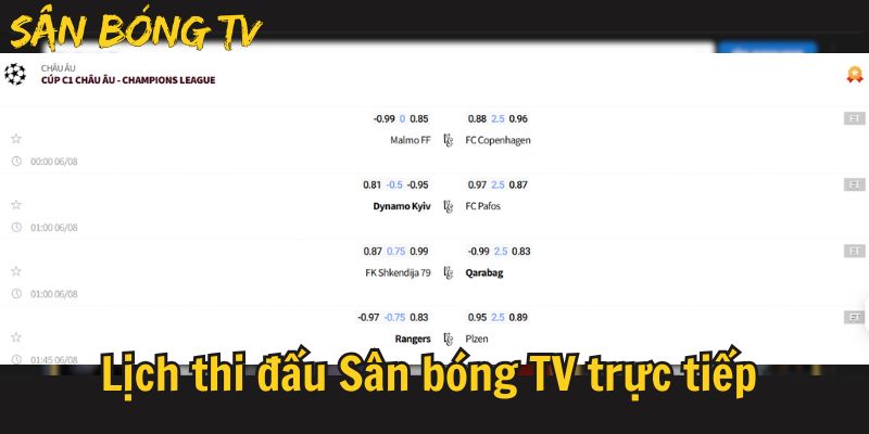 sân bóng tv