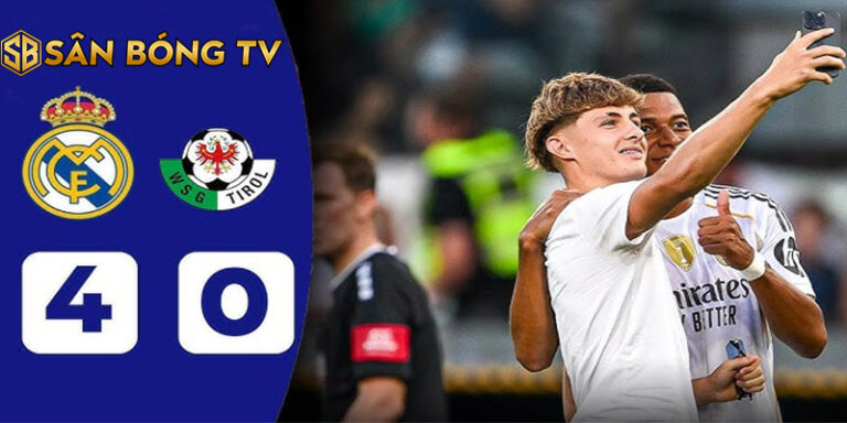 Video Highlight Bóng Đá Trận Real Madrid - WSG